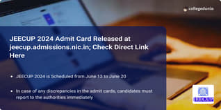 JEECUP 2024 Admit Card Released at jeecup.admissions.nic.in; Check Direct Link Here